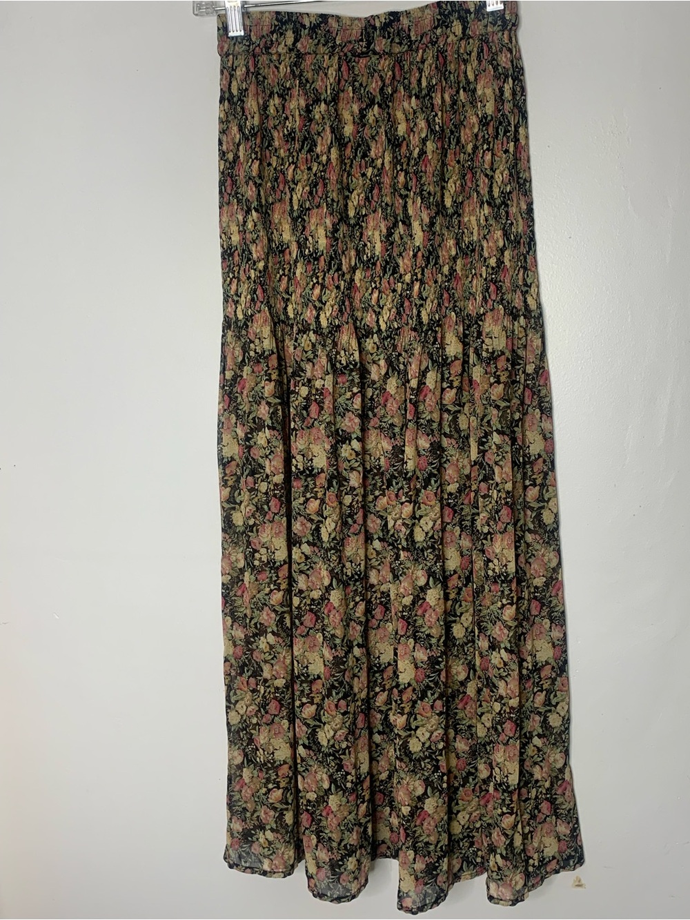 VTG Compagnie International Cottage Grandma Whimsey Garden Maxi skirt small - Picture 3 of 11